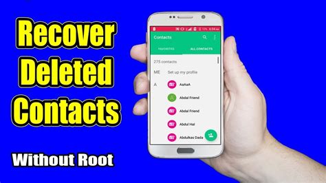 How To Recover Deleted Or Lost Contacts From Android Device Without