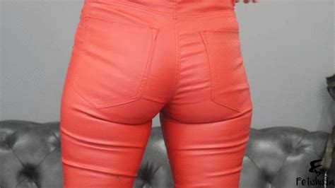 Red Leather Ass Clenching MP FULL HD Fetishista Clips Sale