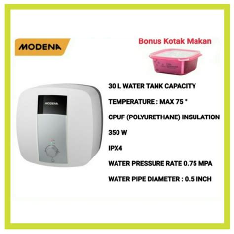 Jual Modena Water Heater Es D Casella Pemanas Air Elektrik Liter