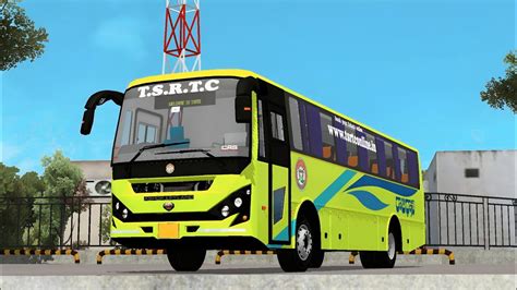 REALISTIC TSRTC RAJADHANI MG BUILT BS6 AC SEATER BUS MOD RELEASED FOR