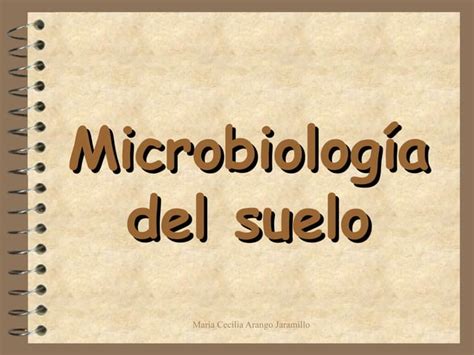 Microbiolog A Del Suelo Ppt