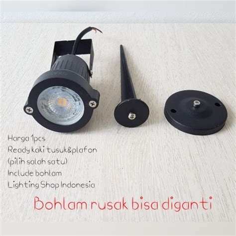 Jual Kap Lampu Sorot Taman Outdoor Fiting Mr16 Waterproof Plafon Tancep