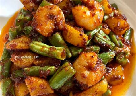 Resep Sambal Goreng Udang Kentang Buncis Oleh Pawonbune Aas Cookpad