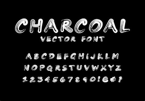 Premium Vector Abstract Brush Stroke Style Bold Font Vector Fonts For