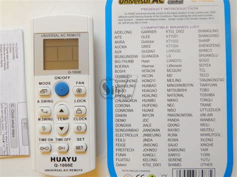 Multimedia Remote Controls Universal AIR Conditioner Remote