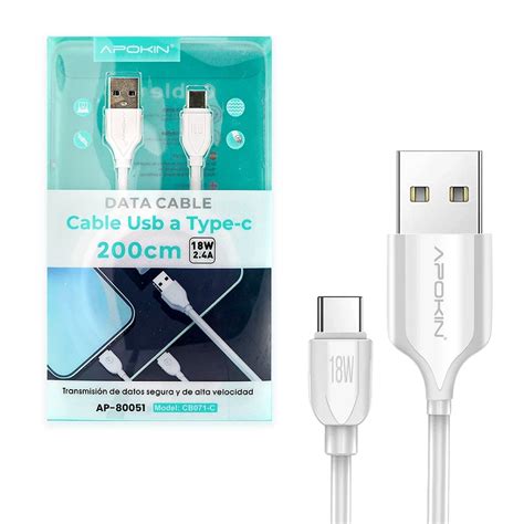 Pack 12 Cable de Datos y Carga Rápida 3 0A APOKIN USB 2 4 a Tipo C