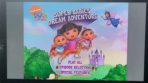 Dora The Explorer: Super Babies’ Dream Adventure 2009 DVD Menu Walkthrough - YouTube