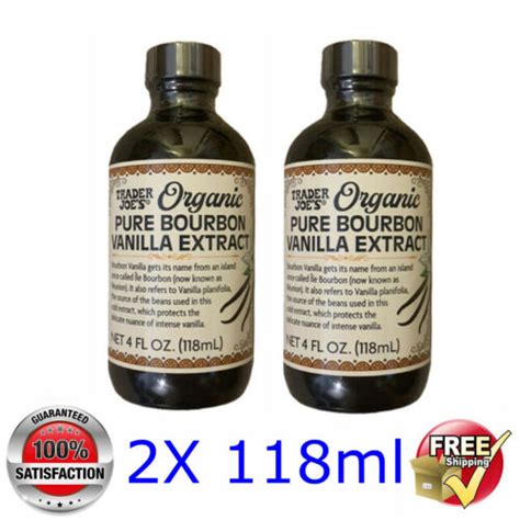 X Trader Joe S Organic Pure Bourbon Vanilla Extract X Ml Fl