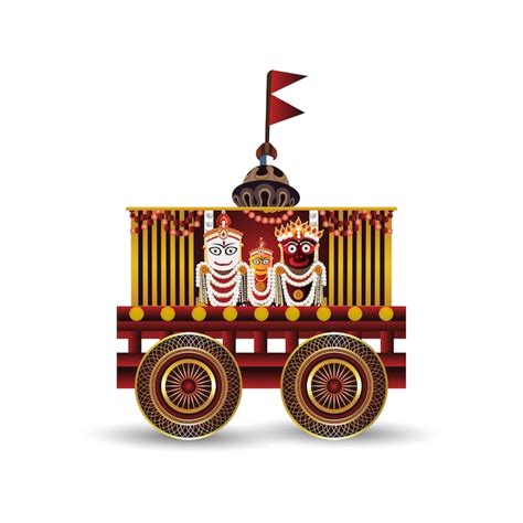 Premium Vector Lord Jagannath Balabhadra And Subhadra Vector Illustration