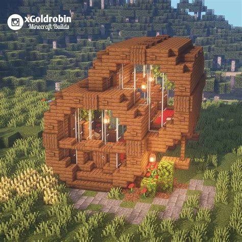 Goldrobin Minecraft Builder On Instagram “modern Wooden House Would You Like To Live There