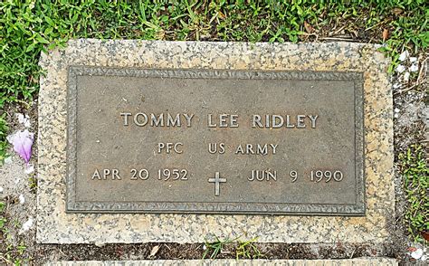 Tommy Lee Ridley Find A Grave Memorial