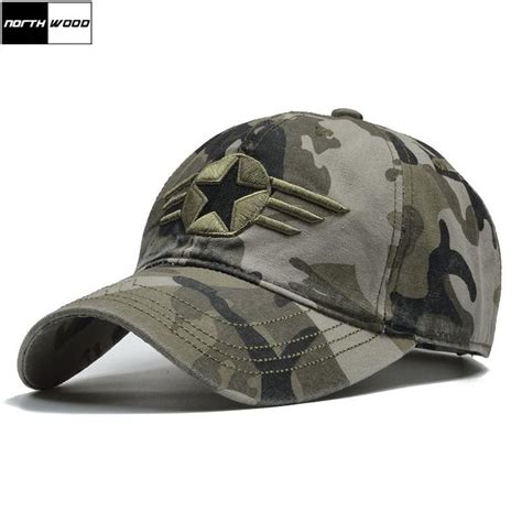 Cap Men Mens Caps Snapback Camouflage Base Ball Military Cap Hat