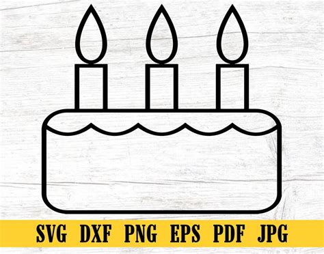 Geburtstagskuchen Svg Geburtstagskuchen Svg Geburtstag Svg Party Svg