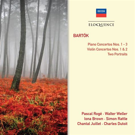 BARTOK: Violin Concertos 1 & 2, Piano Concertos 1-3, Two Portraits - K ...