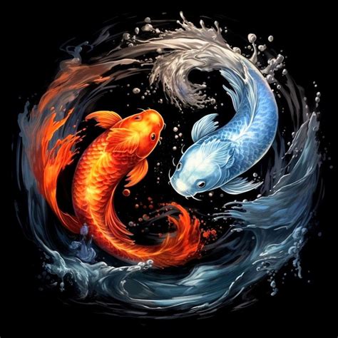 Aiyinyangart Fire And Ice Koi Yin And Yang IG Yin Yang Art Ying