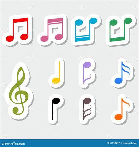 Scrapbooking Craft Supplies Tools Musical Notes Clip Art Rainbow