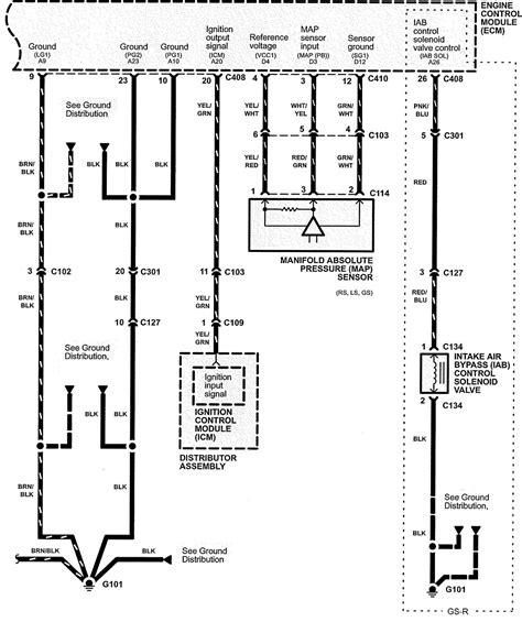 Acura Integra 1998 2001 Wiring Diagrams Fuel Control