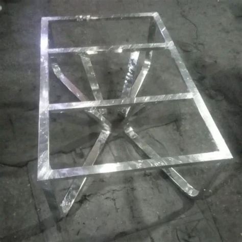 Rectangular Stainless Steel Silver Table Frame Grade Of Material SS