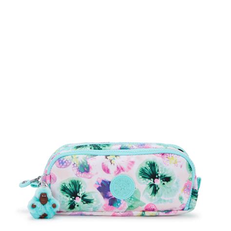 Kipling Gitroy Printed Pencil Case Aqua Blossom Walmart