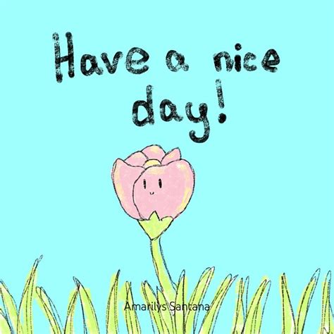 Have A Nice Day Flower And Grass Animation Animation 2danimation Procreate