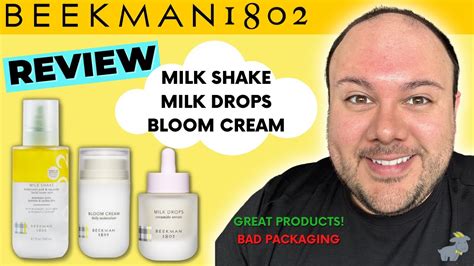 Beekman 1802 Skincare Review Milk Shake, Milk Drops, Bloom Cream - YouTube