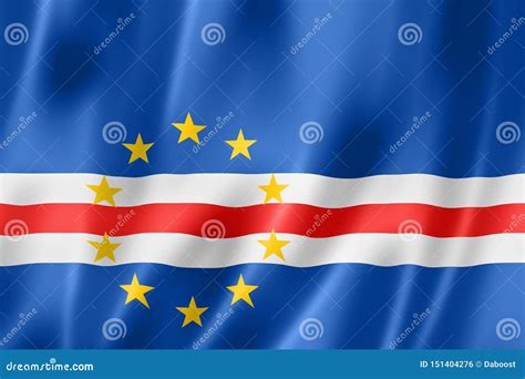 Bandeira de Cabo Verde ilustração stock Ilustração de verde 151404276