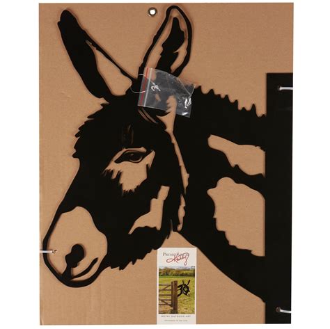 Outdoor Metal Donkey Decor Primitives By Kathy
