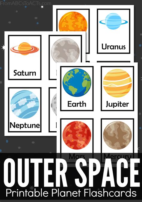 Planets Flashcards Printable Free | Stephenson