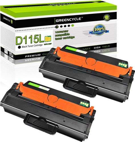 Amazon Greencycle 2 Pack MLT D115L D115L Black High Yield Toner