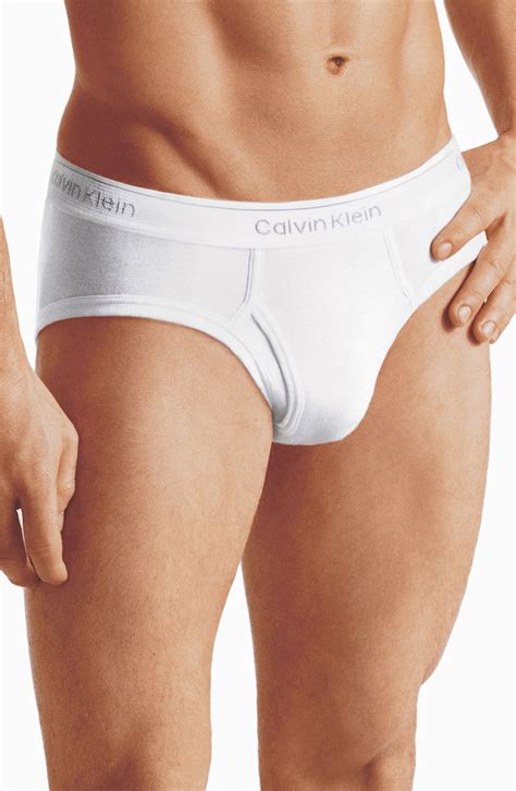 Calvin Klein Cotton Classics Low Rise Briefs Pack Of 4 In White For Men Lyst