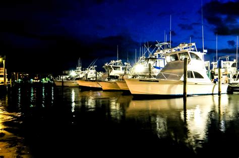 Fishing Boats At Night Free Stock Photo Public Domain Pictures