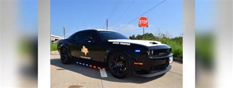 Texas State Troopers Seize 1080 Hp Dodge Challenger Srt Hellcat And Add To Their Collection