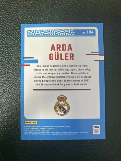 Panini Donruss Soccer Fifa Arda Guler Rc Rated Rookie