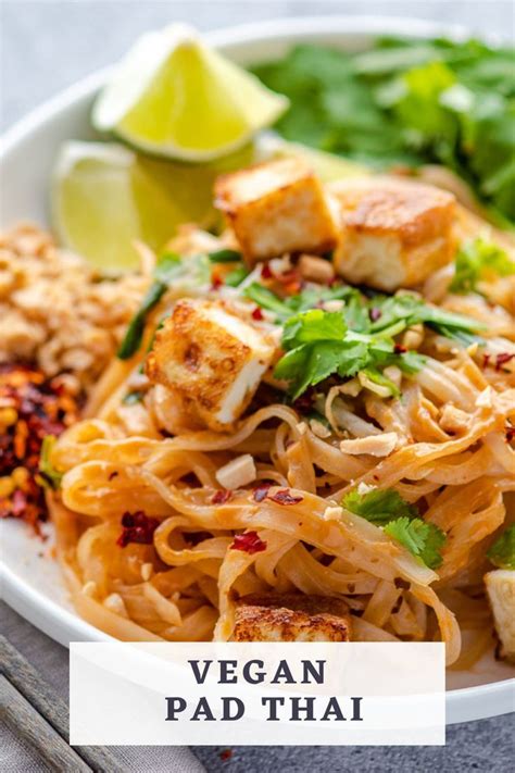 Delicious Vegan Pad Thai With Peanut Sauce