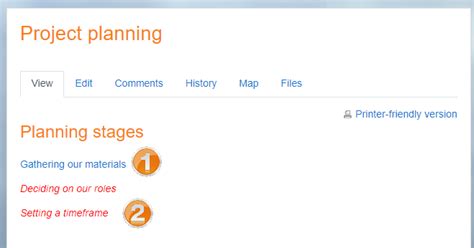 wiki activity moodledocs