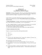 FIN 501 Problem Set 5 1 Pdf University Of Illinois FIN 501 Economics