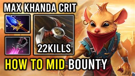 How To Solo Mid Bounty Hunter Like A 11k Mmr With Khanda Critical Strike Max Jinada Damage Dota