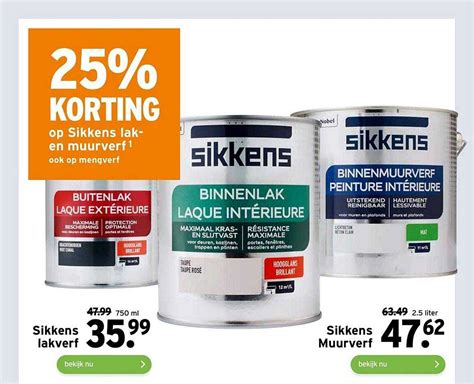 Sikkens Lakverf Of Sikkens Muurverf Aanbieding Bij Gamma Folders Nl