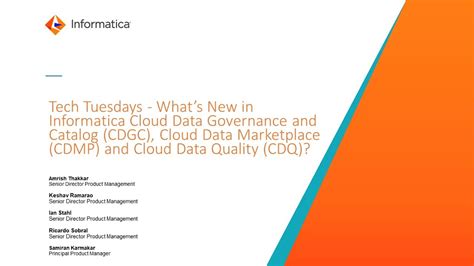 Whats New In Informatica Cloud Data Governance And Catalog Cdgc