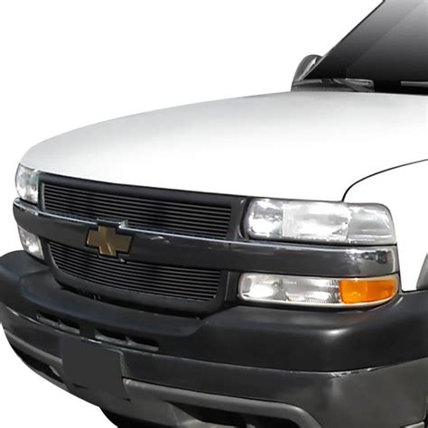 APG Chevy Silverado 2500 2002 2 Pc Black Horizontal Billet Main Grille