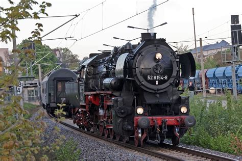 Dampflok Am G Terbahnhof In Hohenstein Ernstthal Von Feuerwehr Betankt