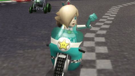 Rosalina On Mach Bike In Mario Kart Wii Youtube