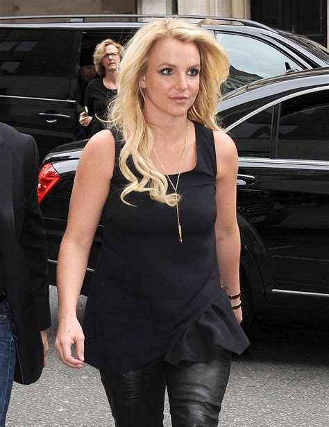 Britney Spears In Leather London October 2013 • Celebmafia