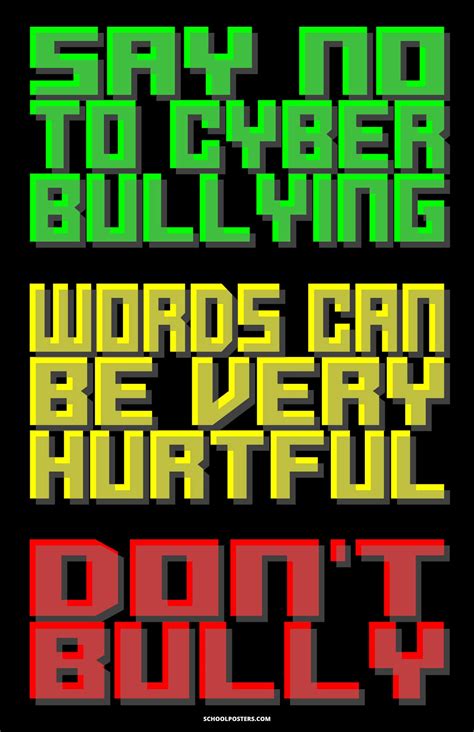 Cyberbullying Poster – SchoolPosters.com LLC