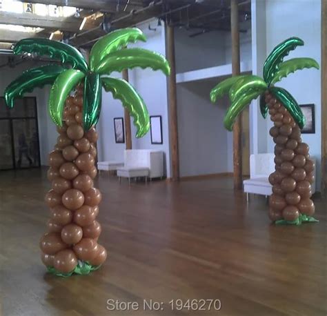 Coconut Tree Balloon Column Wedding Balloon Decorations Event Party