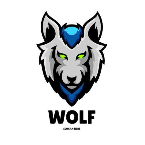 Premium Vector Wolf Mascot Logo Design