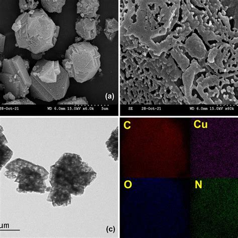 A B Sem Micrographs C Tem Micrograph D Sem Edax Analysis Of