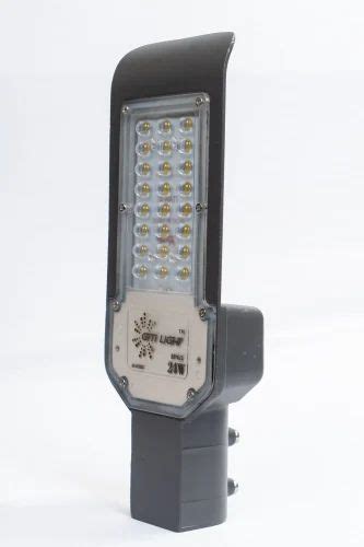 Cool White ISI CE ROHS 24W LED Street Light With Lense Aluminium At Rs