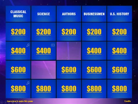 How to Hide Cells in the PowerPoint Jeopardy Game