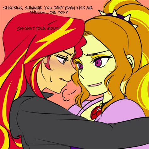 Sunset Shimmer And Twilight Sparkle Kiss